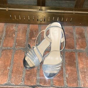 Elegant Silver Strappy Sandals